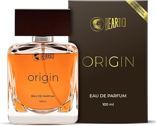 Beardo ORIGIN Perfume For Men, 100 ml | EAU DE PARFUM Men Aqua and Musky Notes | Strong Long Lasting Mens Perfume for Date night fragrance | Body Spray | Gift For Brother | Gift For Friends