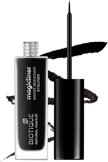 Biotique Natural Makeup Liquid Magicliner, Midnight Black, 9Ml