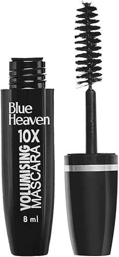 Blue Heaven 10X Volumising Mascara | Waterproof & Smudge Proof | Light Weight Formula | Long Lasting Mascara for Women | Stays Upto 12 Hrs | 8ml