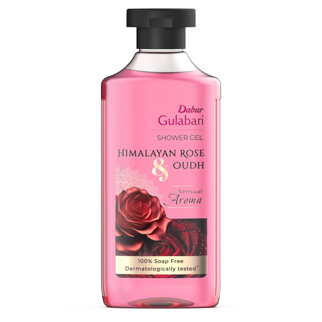 Dabur Gulabari Shower Gel-Himalayan Rose & Oudh-250ml|Sensual Aroma|Luxurious body wash|Radiant Rose glow|No Parabens & Silicones|99% Pure Glycerine|100% soap free