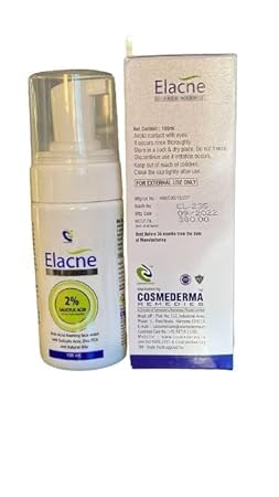 DermaShoap Elacne Anti-Acne Foaming Face Wash: Natural Oil Infused Formula For Radiant Skin, Blackhead & Whitehead Control And Unlock The Secret To Clear, Bright And Beautiful Skin - 100ml