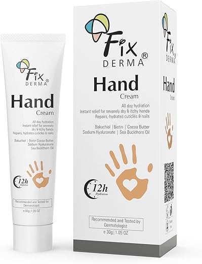 Fixderma Hand Cream for Women & Men | Hand Moisturizer | Hand Cream for Dry and Rough Hands | Cocoa Butter | Cream for Itchy Hand | All Skins Types - 30g