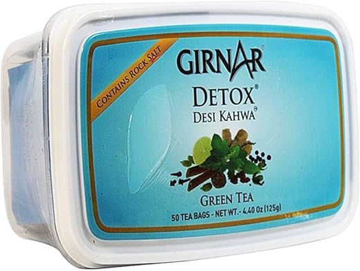 Girnar Food & Beverages Pvt. Ltd. Detox Green Tea (Desi Kahwa),250G (100 Tea Bags),250 Grams