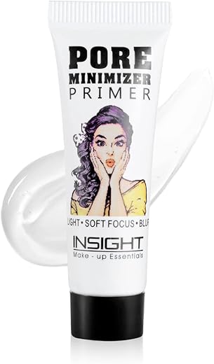 Insight Cosmetics Pore Mnimizer Primer |Primer For Face Makeup | Pores and Fine lines minimizer | Hydrating and moisturising | Infused with Aloe Vera | Silk Matte Finish (10 ml)