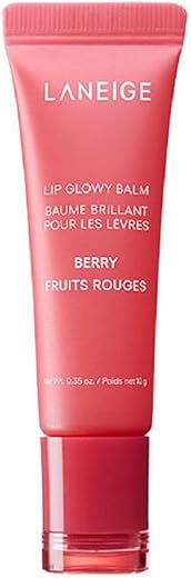 Laneige Lip Glowy Balm | Moisturizing Lip Treatment with Vitamin C + Shea Butter for Soft, Smooth and Glowing Lips | Korean Lip Balm For Dry Chapped Lips |Intense Hydration| Berry |10Gm