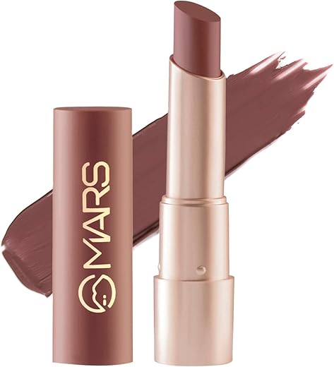 MARS Creamy Matte Long Lasting Lipstick for Women | Creamy Lipstick | Single Swipe Application | Smooth & Light Weight (3.2 gm) (09-Bollywood Surprise)