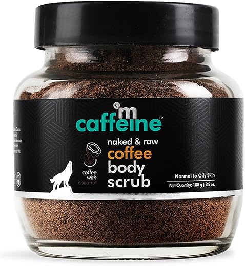 mcaffeine Exfoliating Coffee Body Scrub For Tan Removal & Soft-Smooth Skin|For Women&Men|De-Tan Bathing Scrub With Coconut Oil,Removes Dirt&Dead Skin From Neck, Knees,Elbows&Arms|All Skin Types-100Gm