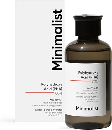 Minimalist Pha 3% Alcohol Free Face Toner, 150 Ml | Pore Tightening & Mild Exfoliation For Oily, Acne Prone, Sensitive & Normal Skin | Hydrating Face Toner For Glowing Skin, Pack of 1