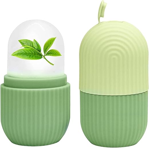 MS MAGIC SECRET Ice Roller For Face, Neck and Body | For Puffy Eyes, Easy to Use and Carry | Unbreakable and Reusable | Glowing and Clear Skin (Green)