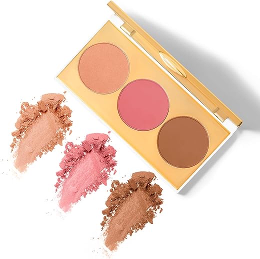 MyGlamm Chisel It Contour Kit-Poker Face (Multi)-12gm | Highlighter | Blush | Bronzer | Contour Kit | Travel Makeup Palette