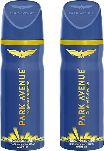 Park Avenue Men Good Morning Combo Perfume Fresh Long Lasting Citrus Fragrance Spray Super Saver Pack, 300Ml (Pack Of 2)