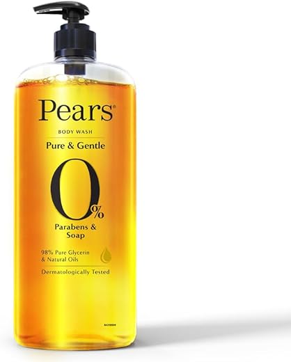 Pears Pure & Gentle Shower Gel SuperSaver XL Pump Bottle With 98% Pure Glycerine, 100% Soap Free and No Parabens, 750 ml