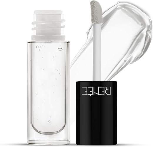 RENEE Hot Lips Clear Lip Gloss 4.5ml, High-Glossy Shine Enriched with Vitamin E | Lightweight, Non Sticky Hydrating Formula