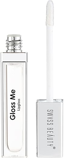 Swiss Beauty Gloss Me Lip Gloss | Lightweight | Glossy Finish | Non-sticky |With Jojoba Oil & Glycerine | 6.7ml