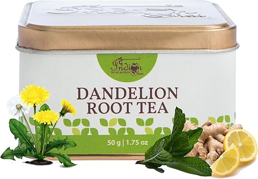 The Indian Chai Dandelion Root Tea For Detox | Kidney & Liver Detox Tea|Improves Kidney Function & Digestive Health|Herbal Tea|Dandelion Tea|Caffeine Free|Super-Herb|Loose Leaves (50 Grams)