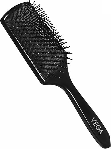 Vega Premium Collection Mini Paddle Hair Brush (India's No.1* Hair Brush Brand) for Men & Women, Black, (8586 M)